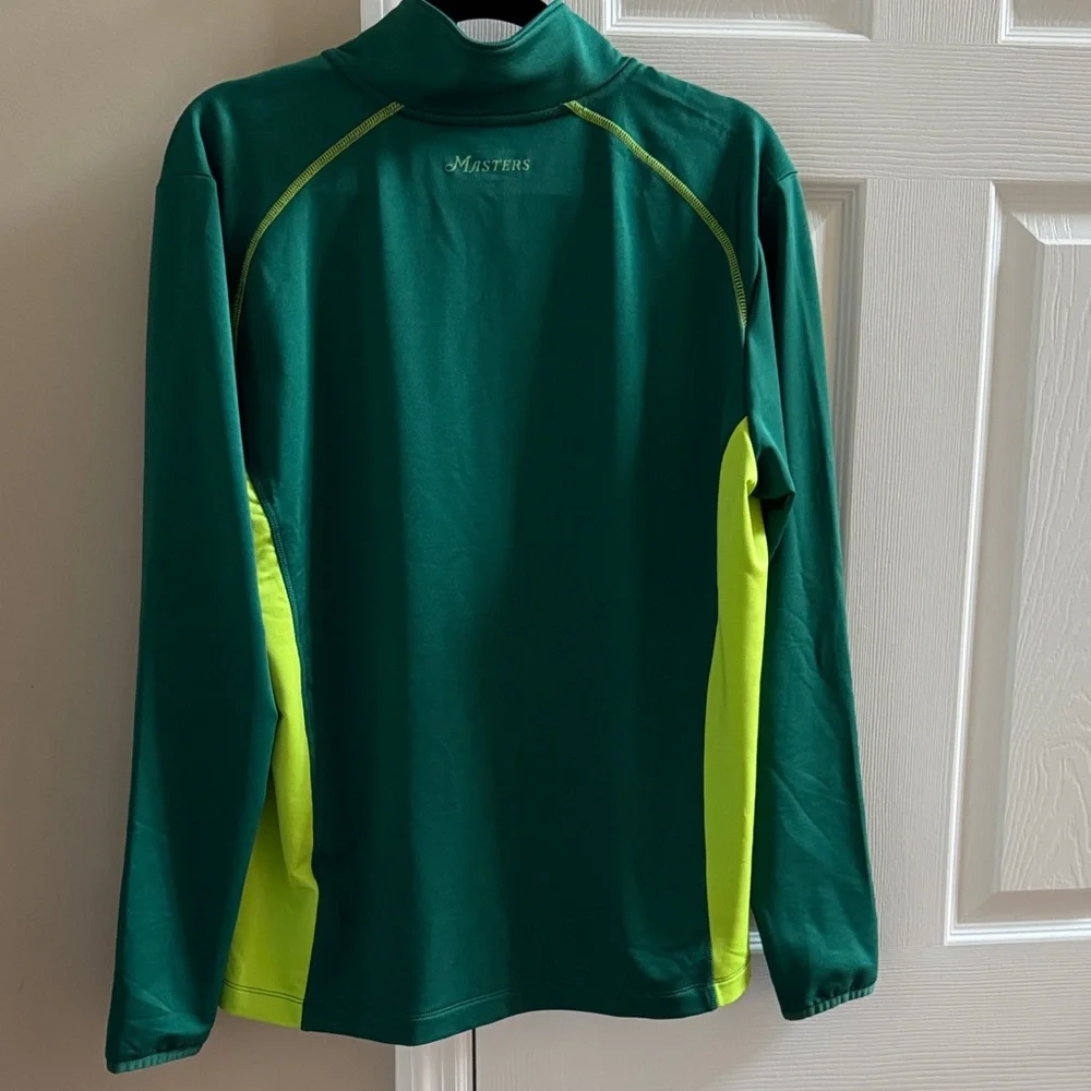 Masters Green and Yellow 1/4 Zip Tech Pullover - Picture 6 of 7